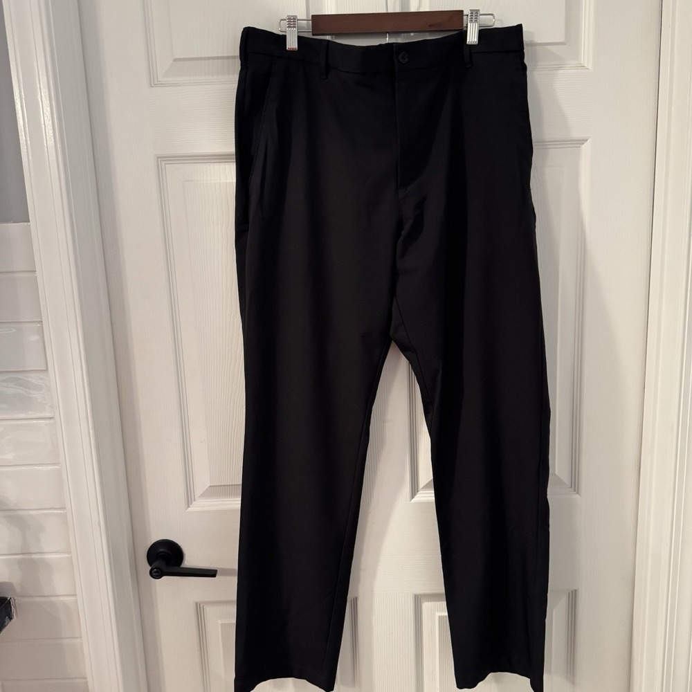 IZOD Golf Advantage Performance  Golf Pants‎ Black Straight Fit Mens 38x32